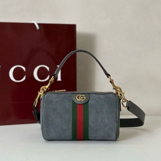 Top Replica Gucci 846869 Ophidia Mini Bag, Green Suede