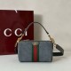 Top Replica Gucci 846869 Ophidia Mini Bag, Green Suede