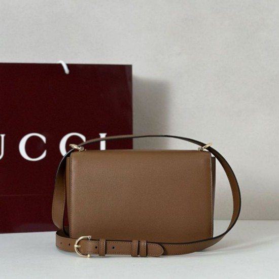 Super Clone Replica Gucci 846705 Siena Small Crossbody Bag, Brown Top Replica Gucci 846705 Siena Small Crossbody Bag, Brown
