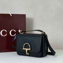 Top Replica Gucci 846705 Siena Small Crossbody Bag, Black