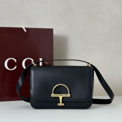 Top Replica Gucci 846705 Siena Small Crossbody Bag, Black