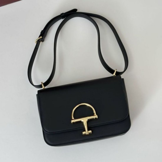 Super Clone Replica Gucci 846705 Siena Small Crossbody Bag, Black Top Replica Gucci 846705 Siena Small Crossbody Bag, Black