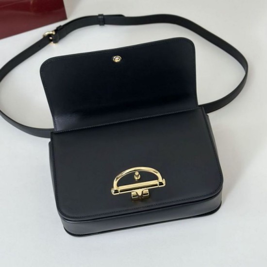 Super Clone Replica Gucci 846705 Siena Small Crossbody Bag, Black Top Replica Gucci 846705 Siena Small Crossbody Bag, Black