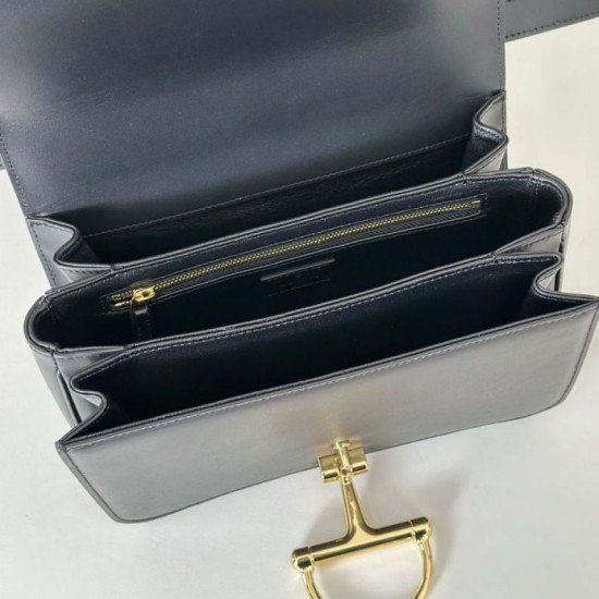 Super Clone Replica Gucci 846705 Siena Small Crossbody Bag, Black Top Replica Gucci 846705 Siena Small Crossbody Bag, Black