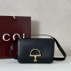 Super Clone Replica Gucci 846705 Siena Small Crossbody Bag, Black Top Replica Gucci 846705 Siena Small Crossbody Bag, Black
