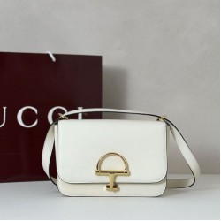 Top Replica Gucci 846705 Siena Small Crossbody Bag, White