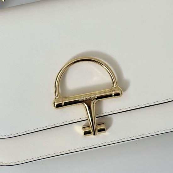 Super Clone Replica Gucci 846705 Siena Small Crossbody Bag, White Top Replica Gucci 846705 Siena Small Crossbody Bag, White