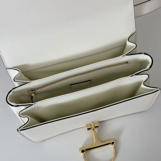 Super Clone Replica Gucci 846705 Siena Small Crossbody Bag, White Top Replica Gucci 846705 Siena Small Crossbody Bag, White