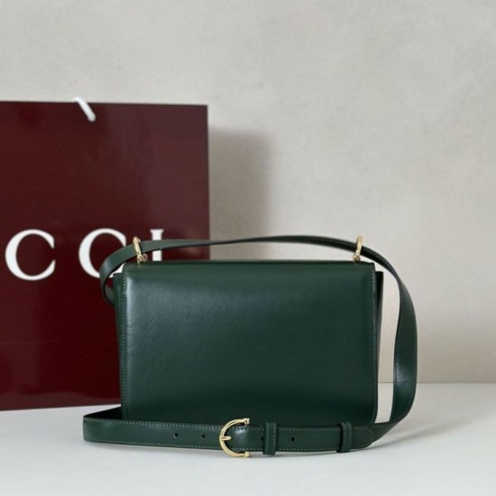 Super Clone Replica Gucci Siena Small Crossbody Bag 846705 Green Top Replica Gucci Siena Small Crossbody Bag 846705 Green