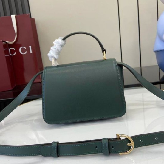 Super Clone Replica Gucci Siena Small Top-Handle Bag 855536 Green Top Replica Gucci Siena Small Top-Handle Bag 855536 Green