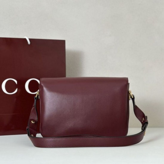 Super Clone Replica Gucci Horsebit 1955 Aura Small Crossbody Bag 847063 Burgundy Top Replica Gucci Horsebit 1955 Aura Small Crossbody Bag 847063 Burgundy