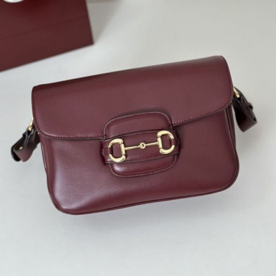 Super Clone Replica Gucci Horsebit 1955 Aura Small Crossbody Bag 847063 Burgundy Top Replica Gucci Horsebit 1955 Aura Small Crossbody Bag 847063 Burgundy