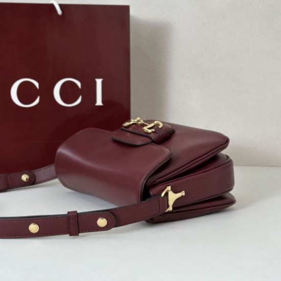 Super Clone Replica Gucci Horsebit 1955 Aura Small Crossbody Bag 847063 Burgundy Top Replica Gucci Horsebit 1955 Aura Small Crossbody Bag 847063 Burgundy