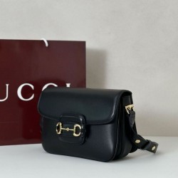 Super Clone Replica Gucci Horsebit 1955 Aura Small Crossbody Bag 847063 Black Top Replica Gucci Horsebit 1955 Aura Small Crossbody Bag 847063 Black