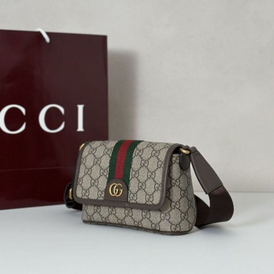 Top Replica Gucci Ophidia Mini Shoulder Bag 838599 Brown