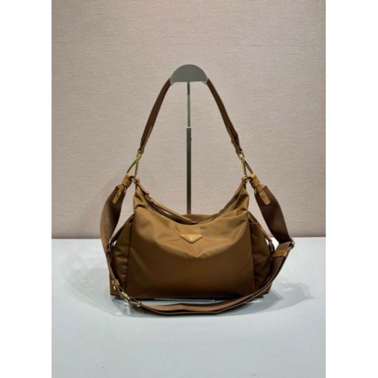 Super Clone Replica Prada Explore Large Re-Nylon Shoulder Bag 1BC264 Brown Top Replica Prada Explore Large Re-Nylon Shoulder Bag 1BC264 Brown