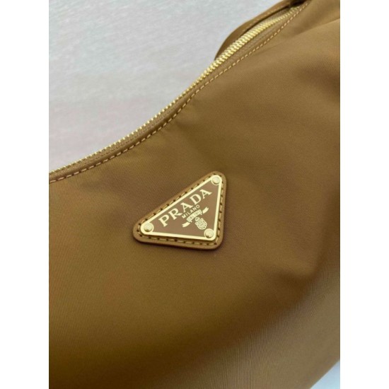 Super Clone Replica Prada Explore Large Re-Nylon Shoulder Bag 1BC264 Brown Top Replica Prada Explore Large Re-Nylon Shoulder Bag 1BC264 Brown