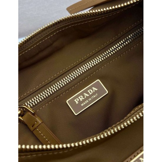 Super Clone Replica Prada Explore Large Re-Nylon Shoulder Bag 1BC264 Brown Top Replica Prada Explore Large Re-Nylon Shoulder Bag 1BC264 Brown