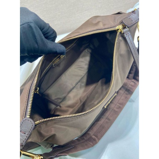 Super Clone Replica Prada Explore Large Re-Nylon Shoulder Bag 1BC264 Terra di Siena Top Replica Prada Explore Large Re-Nylon Shoulder Bag 1BC264 Terra di Siena