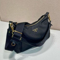 Top Replica Prada Explore Large Re-Nylon Shoulder Bag 1BC264 Black