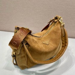 Super Clone Replica Prada Explore Large Suede Crossbody Bag 1BC264 Brown Top Replica Prada Explore Large Suede Crossbody Bag 1BC264 Brown