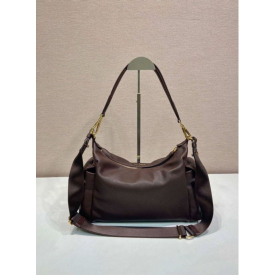 Super Clone Replica Prada Explore Large Nappa Crossbody Bag 1BC264 Coffee Top Replica Prada Explore Large Nappa Crossbody Bag 1BC264 Coffee