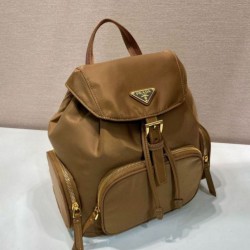 Top Replica Prada Medium Re-Nylon Backpack with Belt Bag 1BZ811 Brown