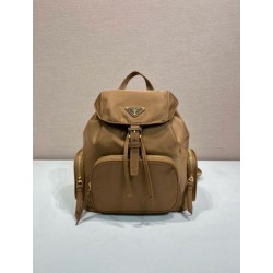 Top Replica Prada Medium Re-Nylon Backpack with Belt Bag 1BZ811 Brown