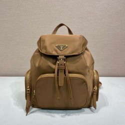 Top Replica Prada Medium Re-Nylon Backpack with Belt Bag 1BZ811 Brown