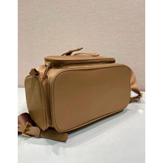 Top Replica Prada Medium Re-Nylon Backpack with Belt Bag 1BZ811 Brown