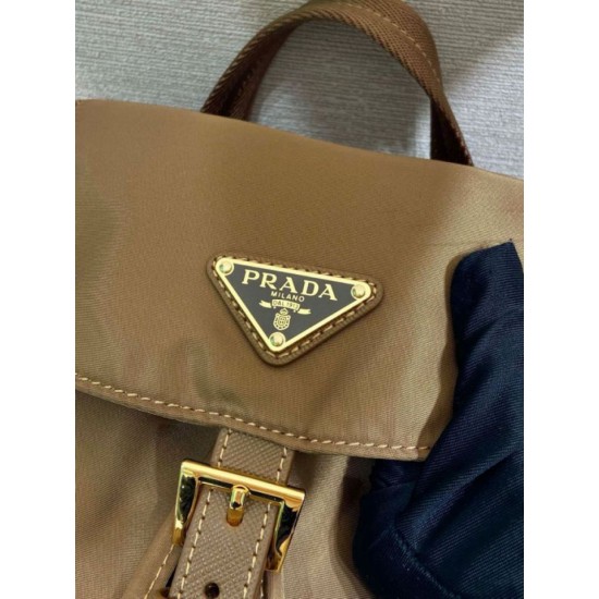 Top Replica Prada Medium Re-Nylon Backpack with Belt Bag 1BZ811 Brown