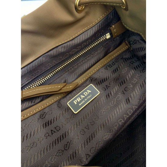 Top Replica Prada Medium Re-Nylon Backpack with Belt Bag 1BZ811 Brown