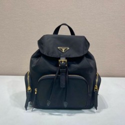 Top Replica Prada Medium Re-Nylon Backpack with Belt Bag 1BZ811 Black