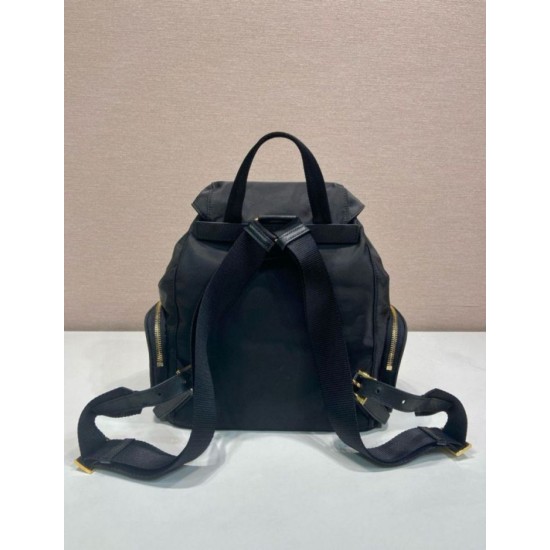 Top Replica Prada Medium Re-Nylon Backpack with Belt Bag 1BZ811 Black