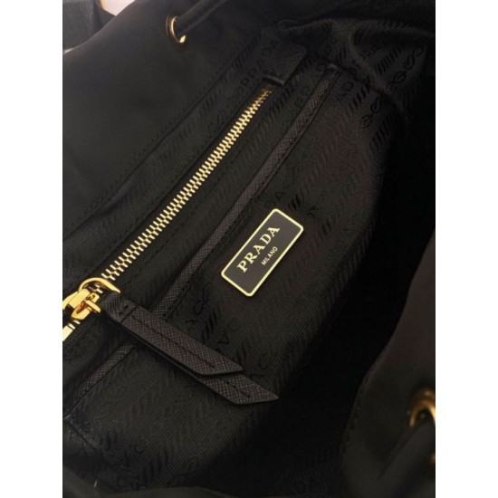 Top Replica Prada Medium Re-Nylon Backpack with Belt Bag 1BZ811 Black