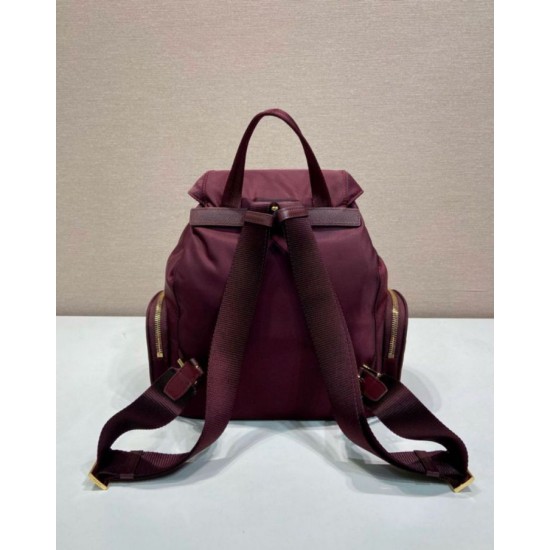 Top Replica Prada Medium Re-Nylon Backpack with Belt Bag 1BZ811 Burgundy