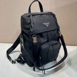 Top Replica Prada Re-Nylon Backpack 1BZ039 Black