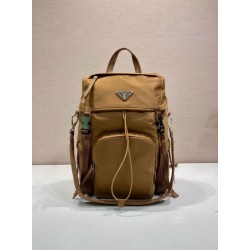 Top Replica Prada Re-Nylon Backpack 1BZ039 Brown