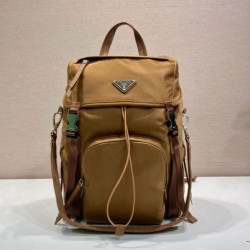 Top Replica Prada Re-Nylon Backpack 1BZ039 Brown