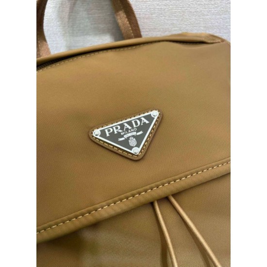 Top Replica Prada Re-Nylon Backpack 1BZ039 Brown