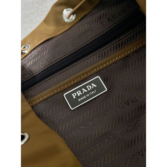 Top Replica Prada Re-Nylon Backpack 1BZ039 Brown