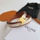 Top Replica Celine Triomphe Medium Belt 25mm Brown