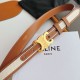 Top Replica Celine Triomphe Medium Belt 25mm Brown
