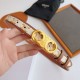 Top Replica Celine Triomphe Medium Belt 25mm with Gold-Finish Buckle