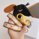 Top Replica Celine Triomphe Medium Belt 25mm with Gold-Finish Buckle