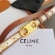 Top Replica Celine Triomphe Medium Belt 25mm with Gold-Finish Buckle