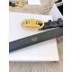 Top Replica Celine Triomphe Medium Belt 25mm Black with Taurean Leather