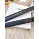 Top Replica Celine Triomphe Medium Belt 25mm Black with Taurean Leather