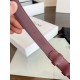 Top Replica Vivienne Belt Celine Medium 25mm Belt in Burgundy Natural Calfskin