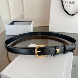 Top Replica Celine Vivienne Medium Belt 25mm in Natural Calfskin Black
